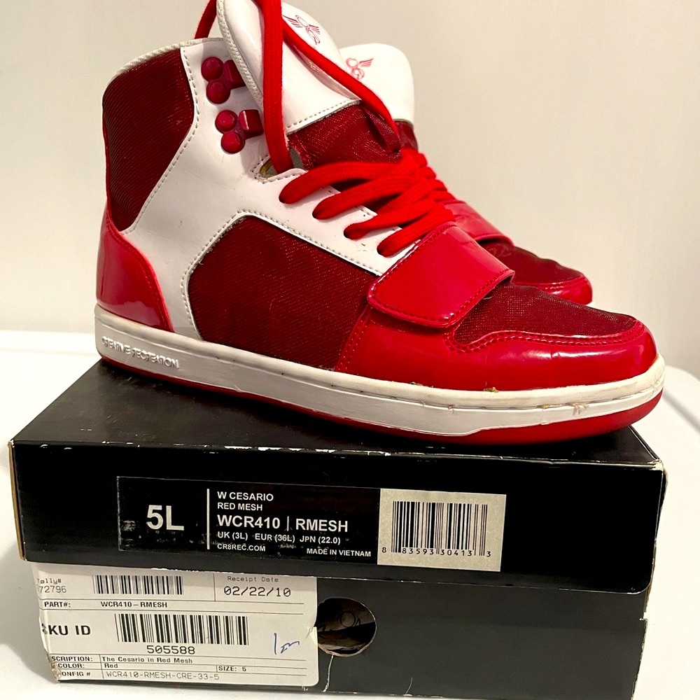 Creative Recreation Cesario Red/White Women 5